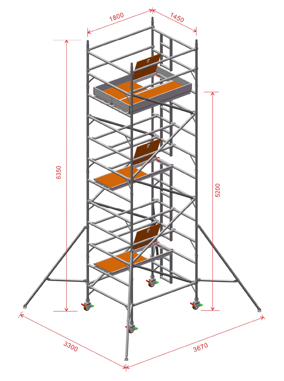藤本工業/FUJIMOTO 連結足場板 500×1200 S612 Connected scaffolding